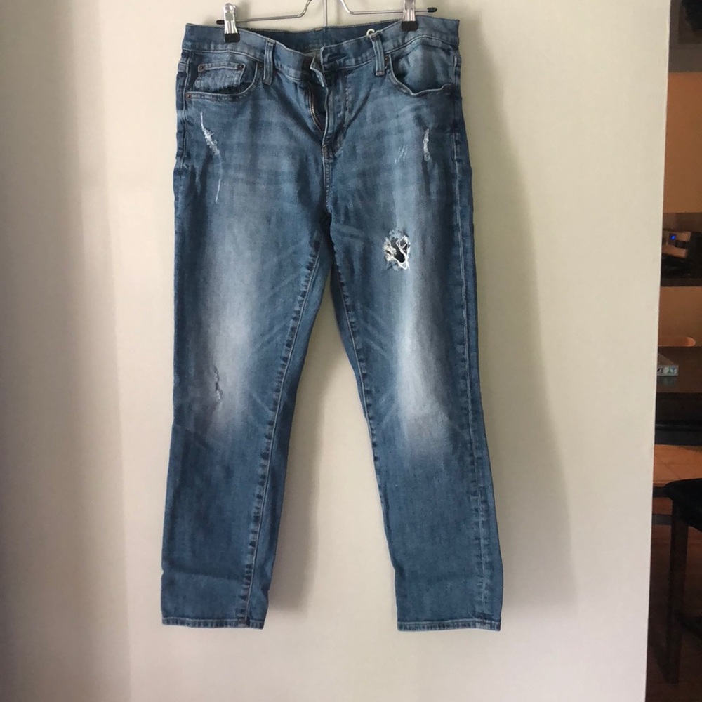 Gap Distressed Girlfriend Jeans